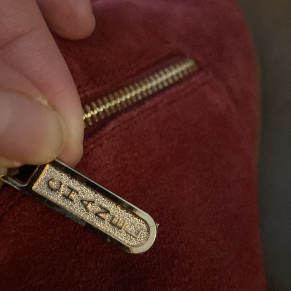 Channel cranberry and navy low boots with two zippers fall, winter, spring Sz 37 - Picture 5 of 10